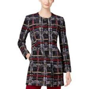 Nine West Women’s Crepe Printed Topper Jacket | Size 8  | EUC